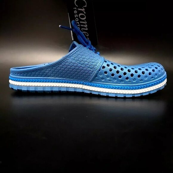 Cromer Resortwear Clogs Blue and White Girls Size 4/5 NWT - Picture 5 of 12